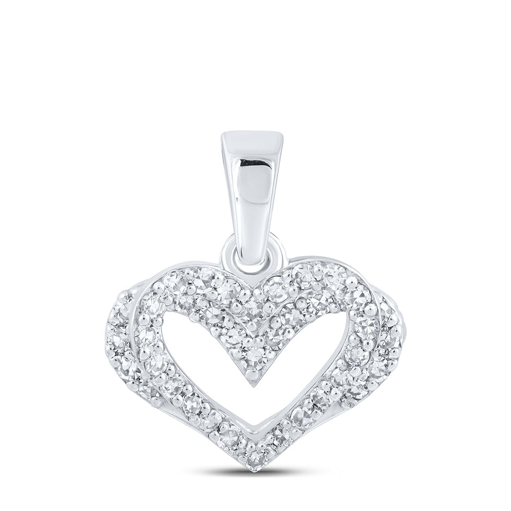 1/4CTW-DIA NK HEART PENDANT Daisy Joyeria