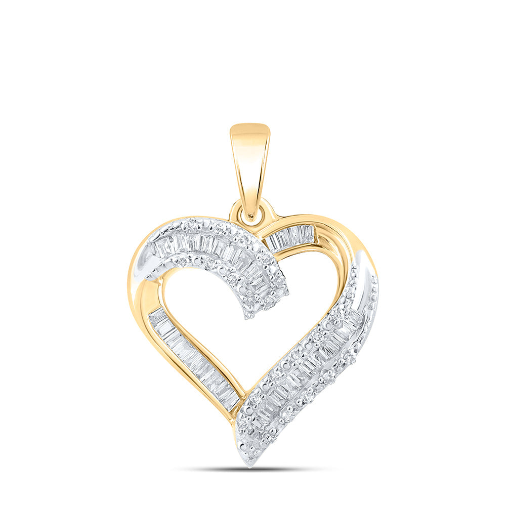 1/4CTW-DIA NK HEART PENDANT Daisy Joyeria