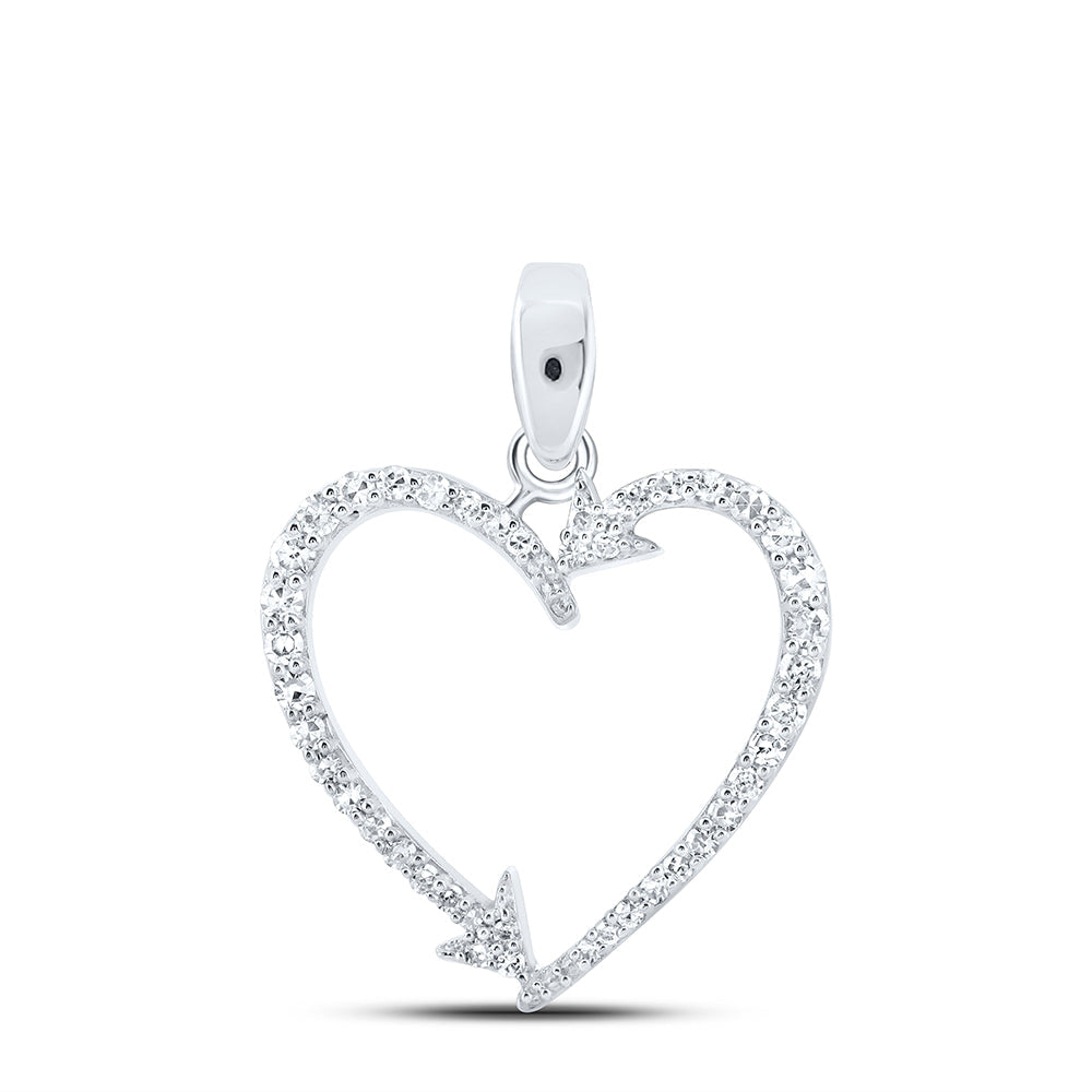 1/5CTW-DIA NK HEART PENDANT Daisy Joyeria