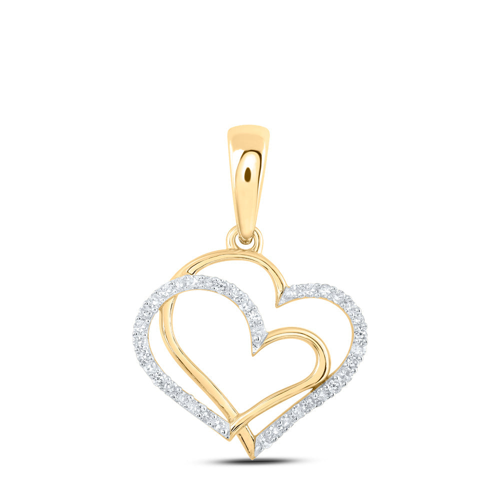 1/8 CTW-DIA NK HEART PENDANT Daisy Joyeria