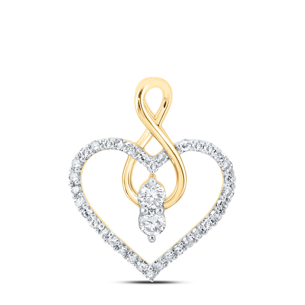 1/3CTW-DIA NK HEART PENDANT Daisy Joyeria