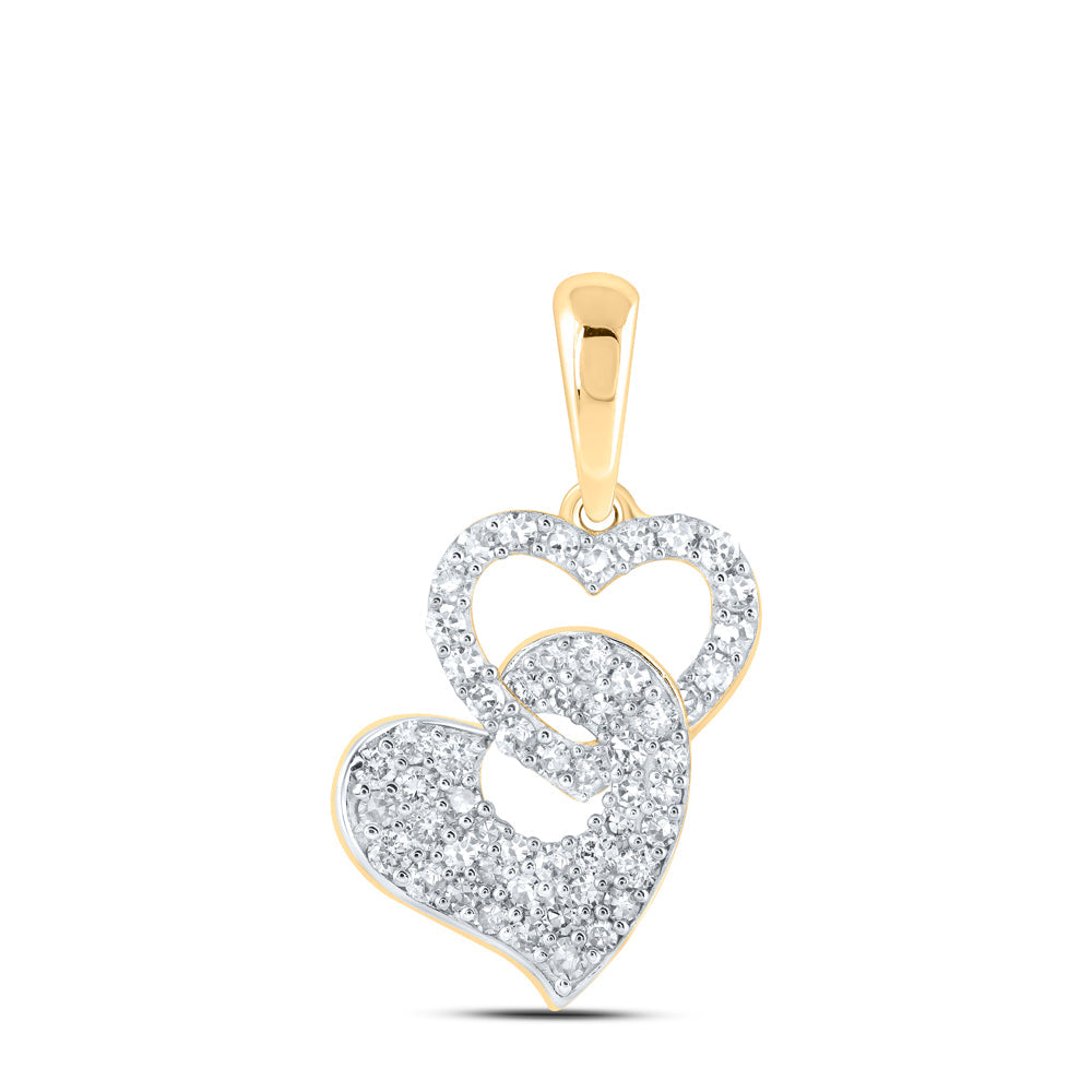 3/8CTW-DIA NK HEART PENDANT Daisy Joyeria
