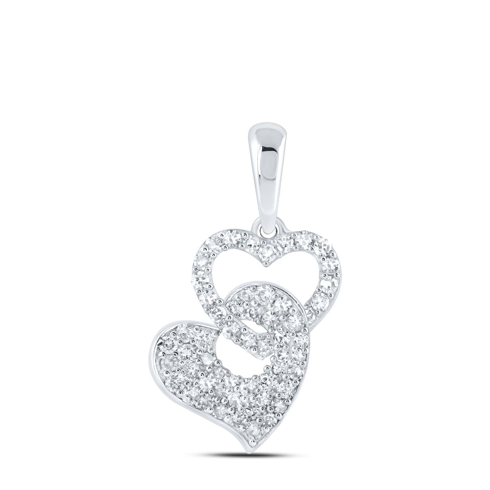 3/8CTW-DIA NK HEART PENDANT Daisy Joyeria