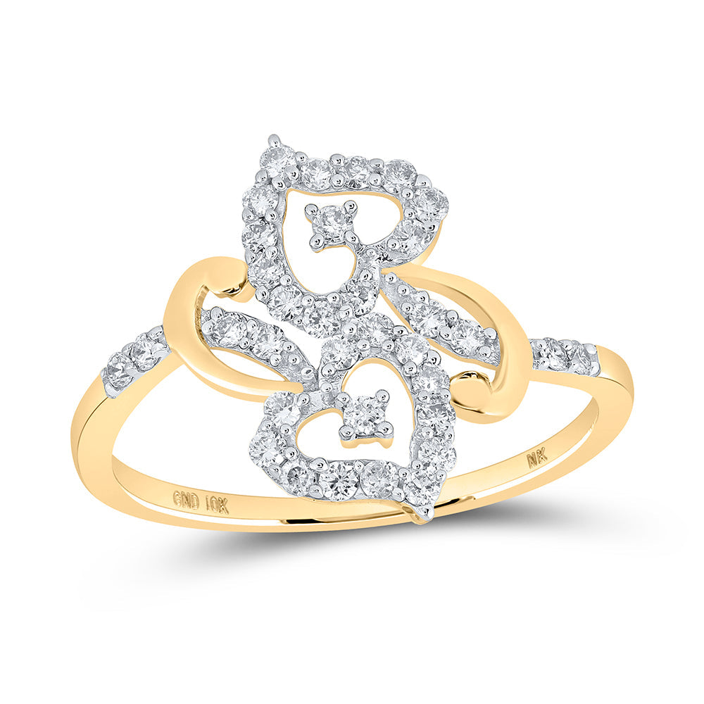 1/3CTW-DIA NK HEART RING 7 Daisy Joyeria