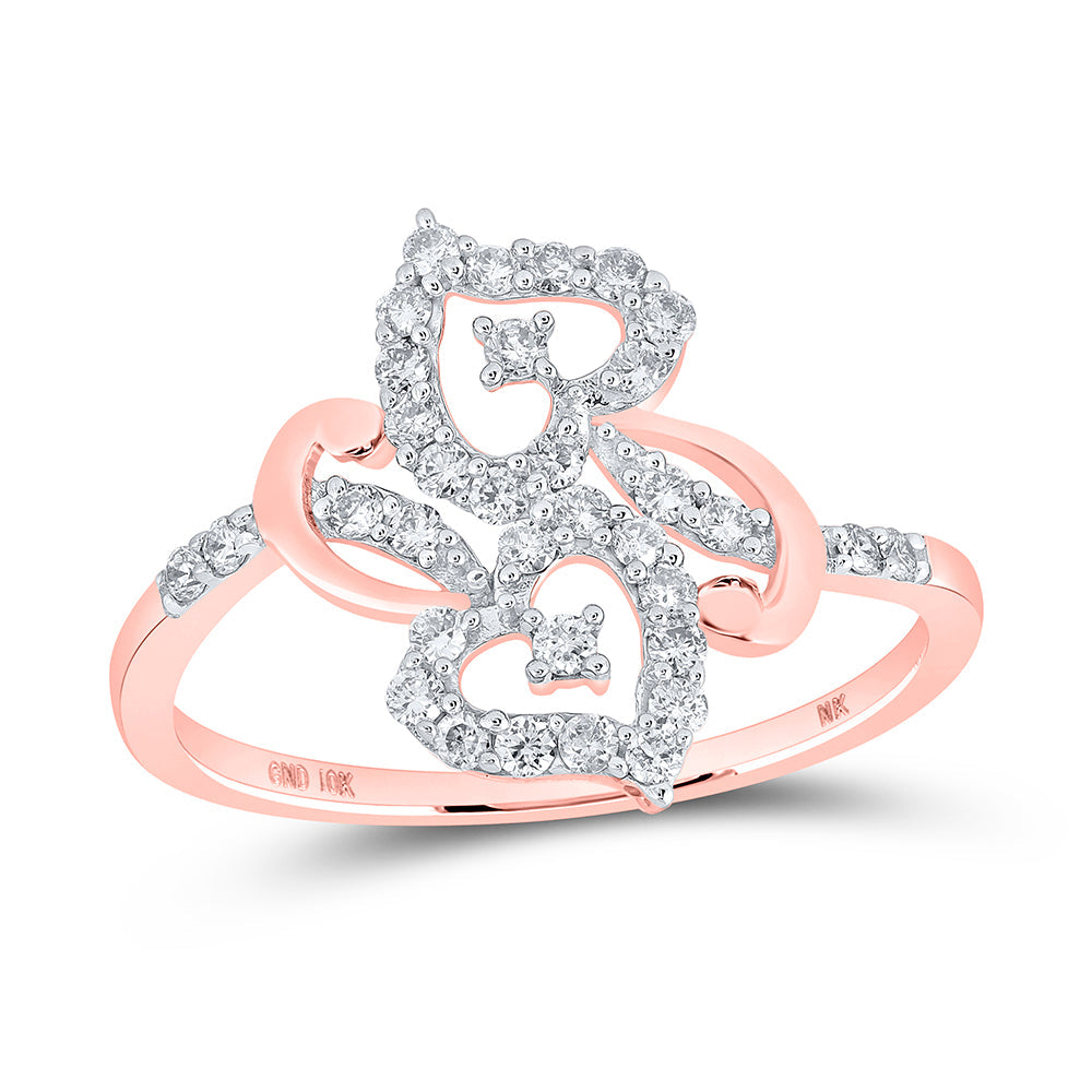 1/3CTW-DIA NK HEART RING 7 Daisy Joyeria