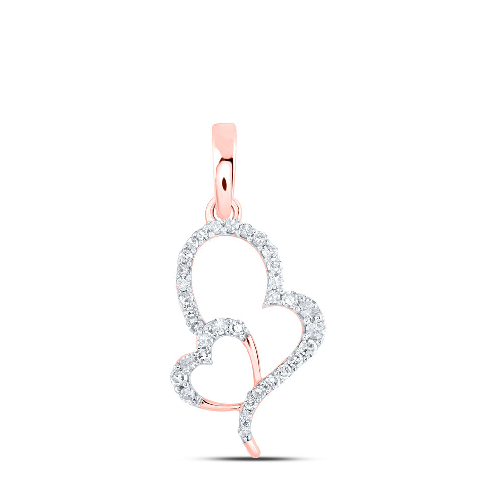 1/6 CTW-DIA NK HEART PENDANT Daisy Joyeria