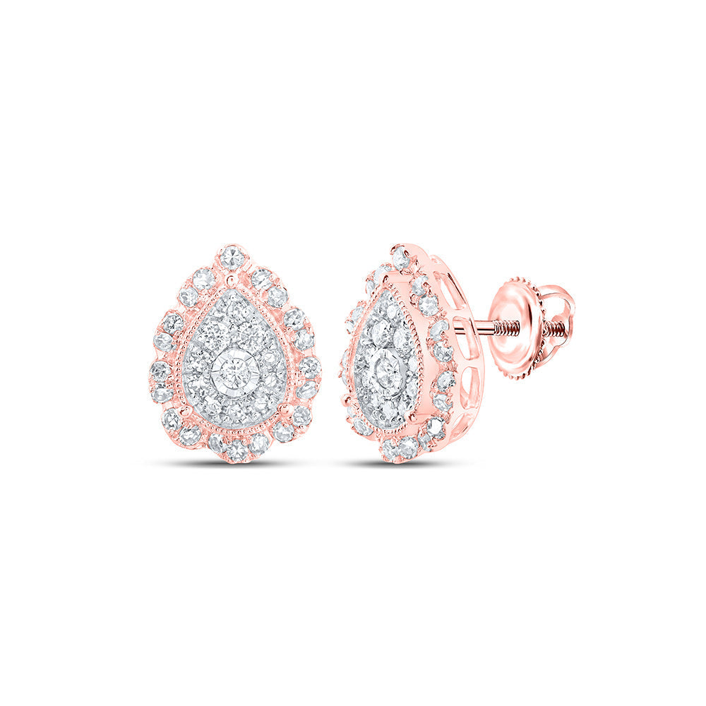 3/8CTW-DIA NK PEAR EARRING Daisy Joyeria