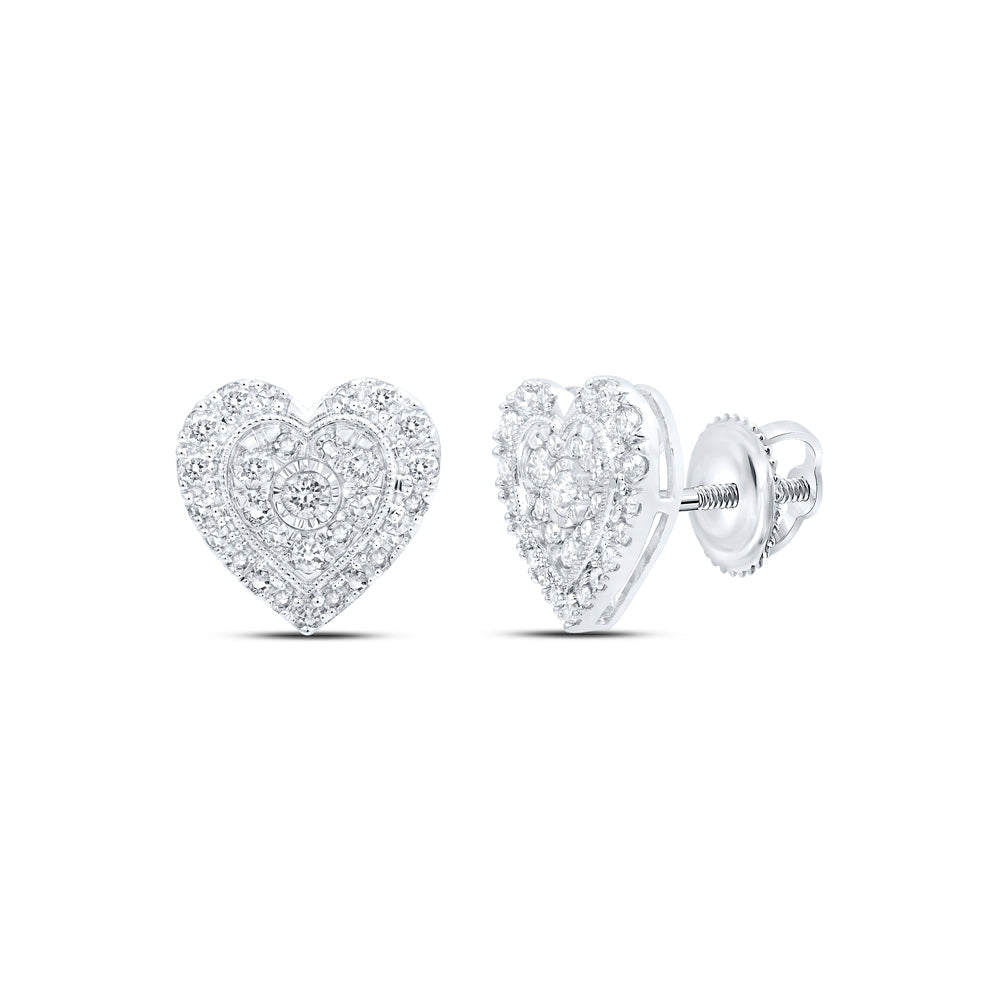 1/2CTW-DIA NK HEART EARRING Daisy Joyeria
