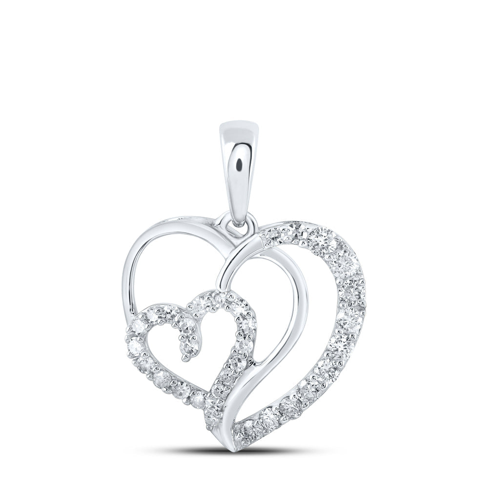 1/4CTW-DIA NK HEART PENDANT Daisy Joyeria