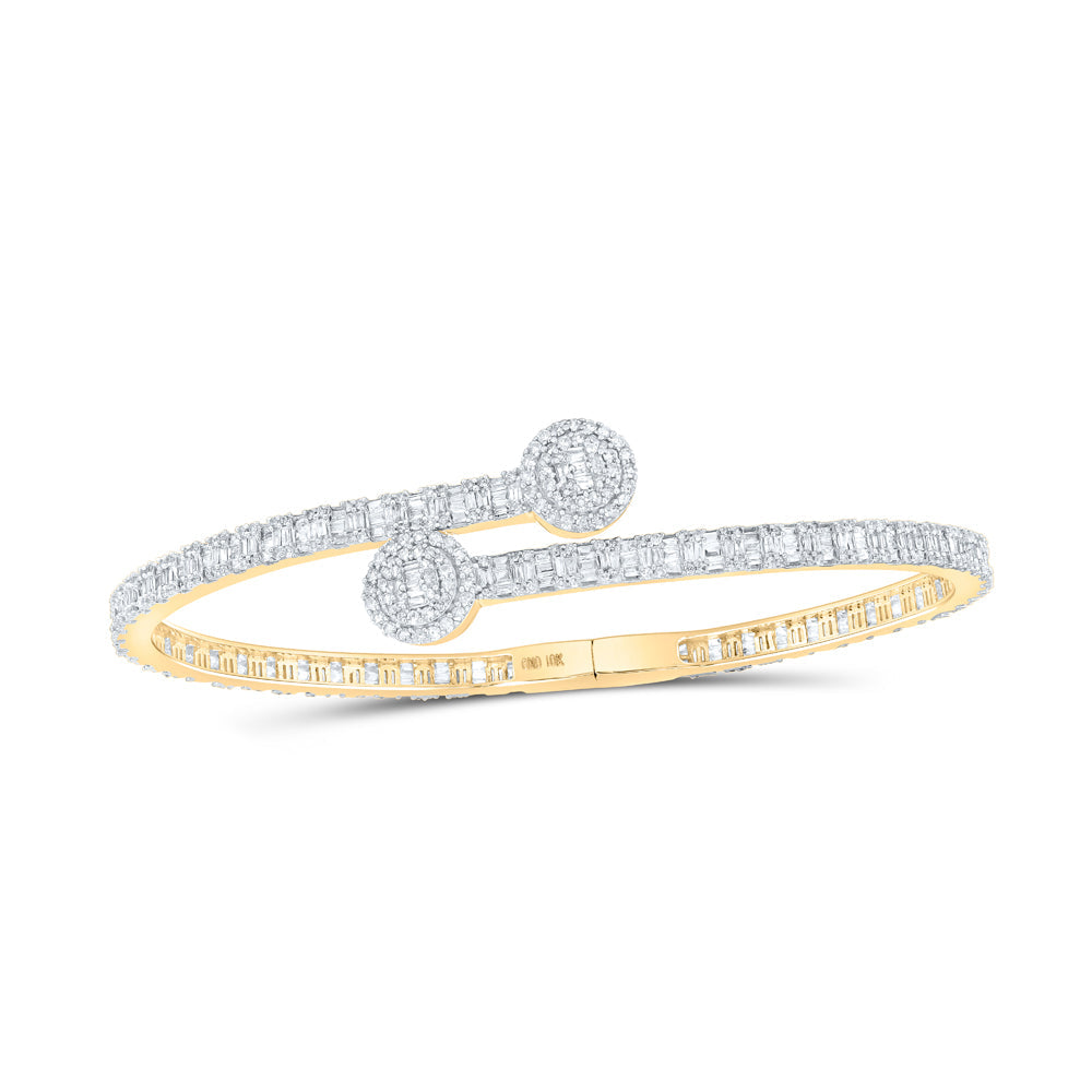 2 3/4CTW-DIA CN (17.20MM) ROUND CUFF BANGLE Daisy Joyeria