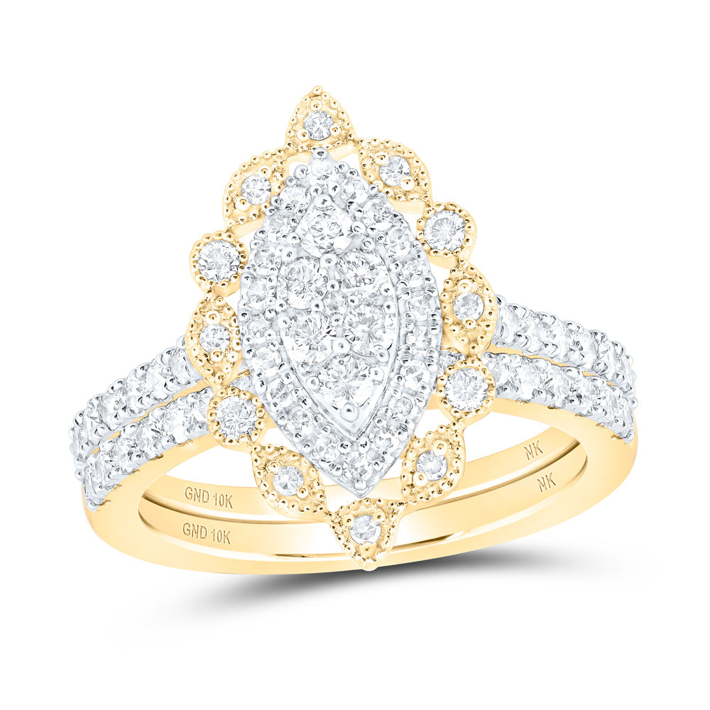 1 CTW-DIA NK BRIDAL SET 7 Daisy Joyeria