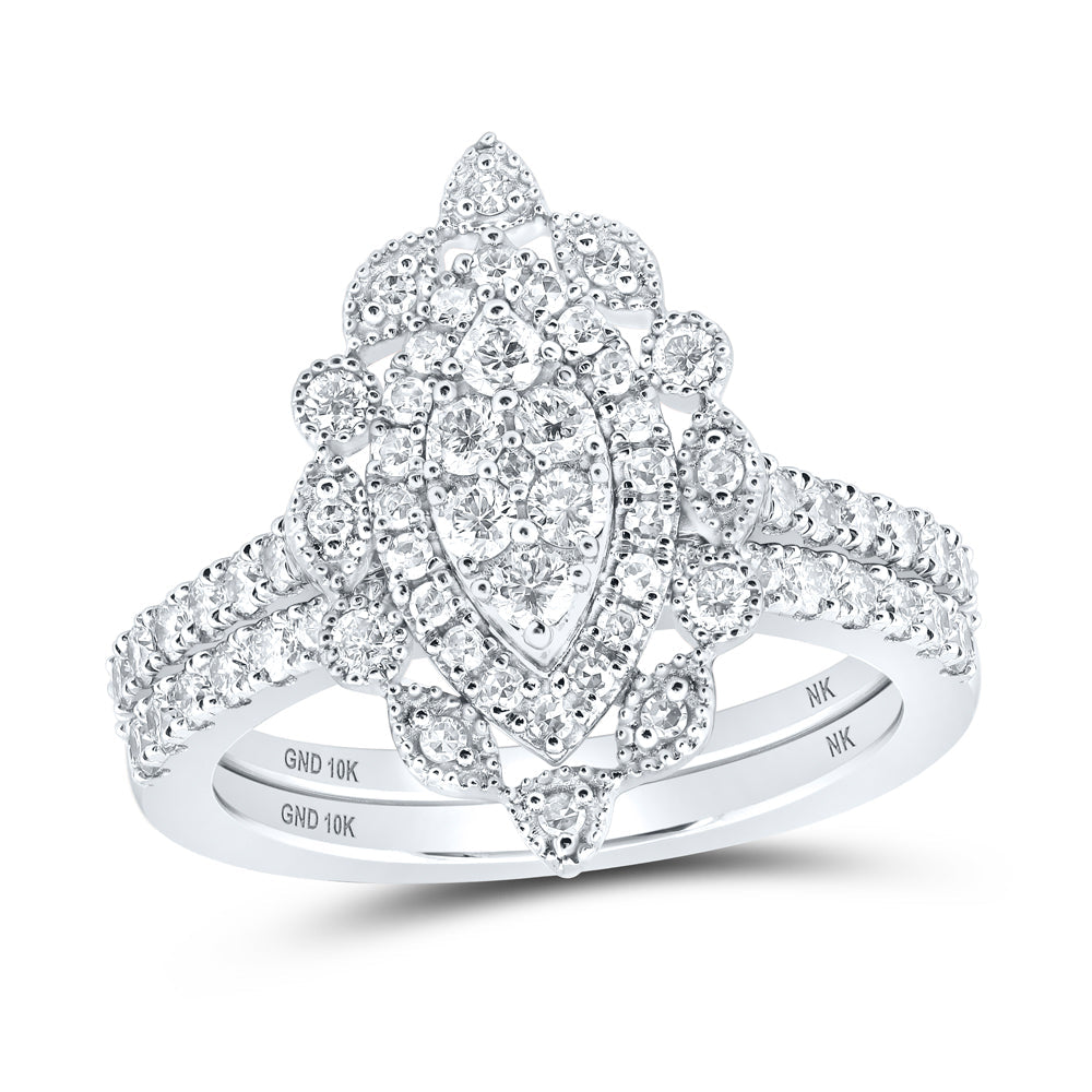 1 CTW-DIA NK BRIDAL SET 7 Daisy Joyeria