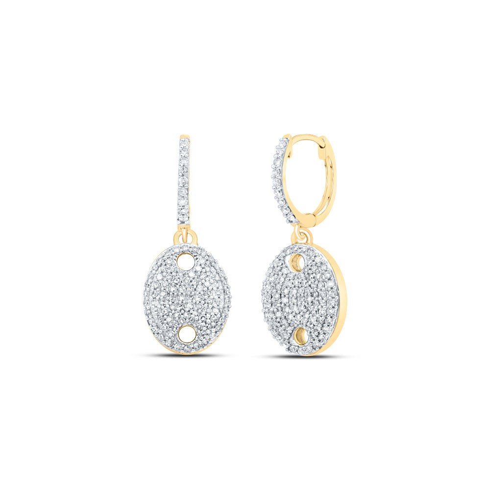 1/2CTW-DIA NK HOOPS EARRING Daisy Joyeria