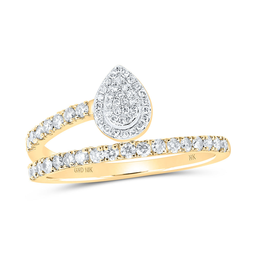3/8CTW-NAT DIA NK FASHION RING 7 Daisy Joyeria