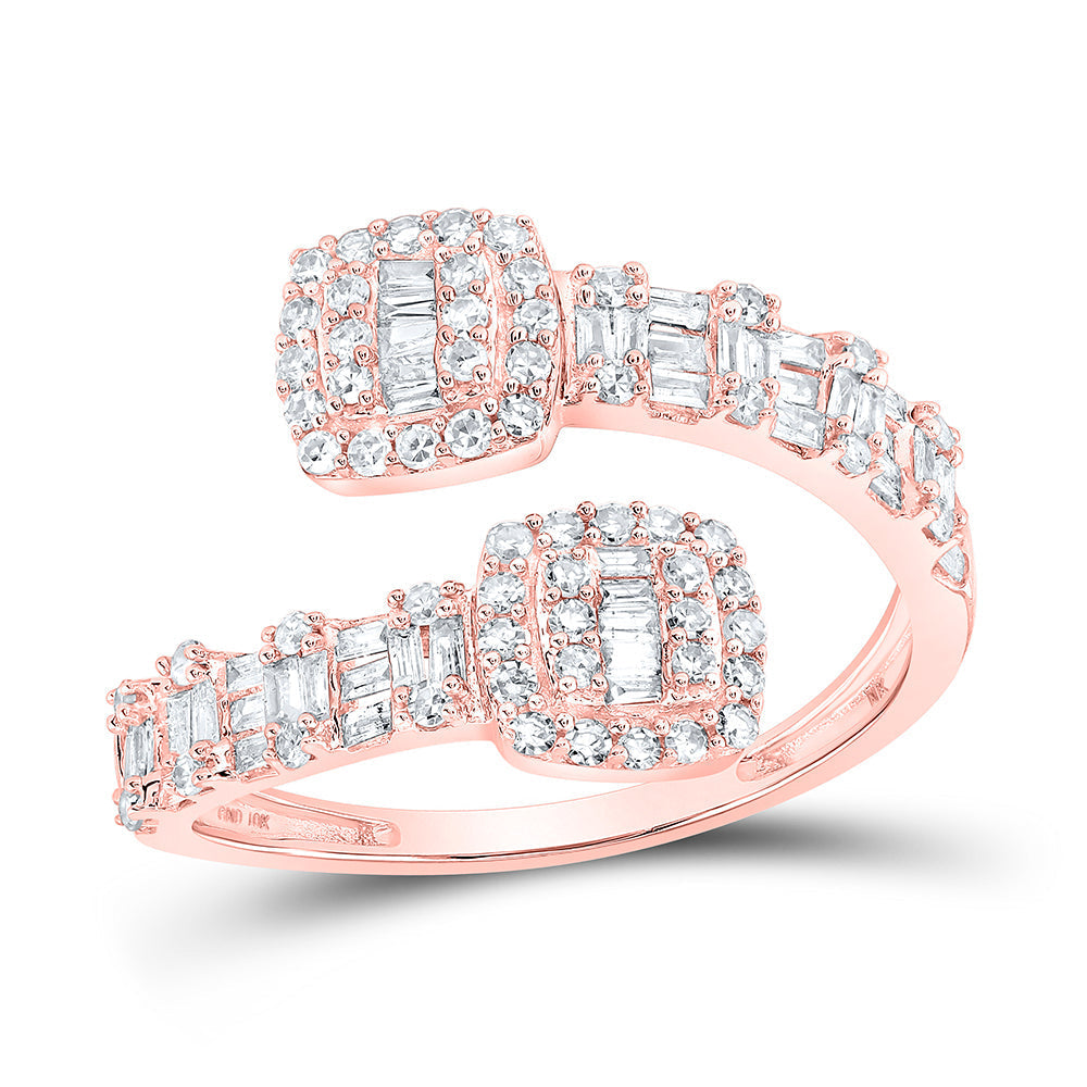 5/8CTW-NAT DIA NK CUSHION SHAPE CUFF RING 7 Daisy Joyeria