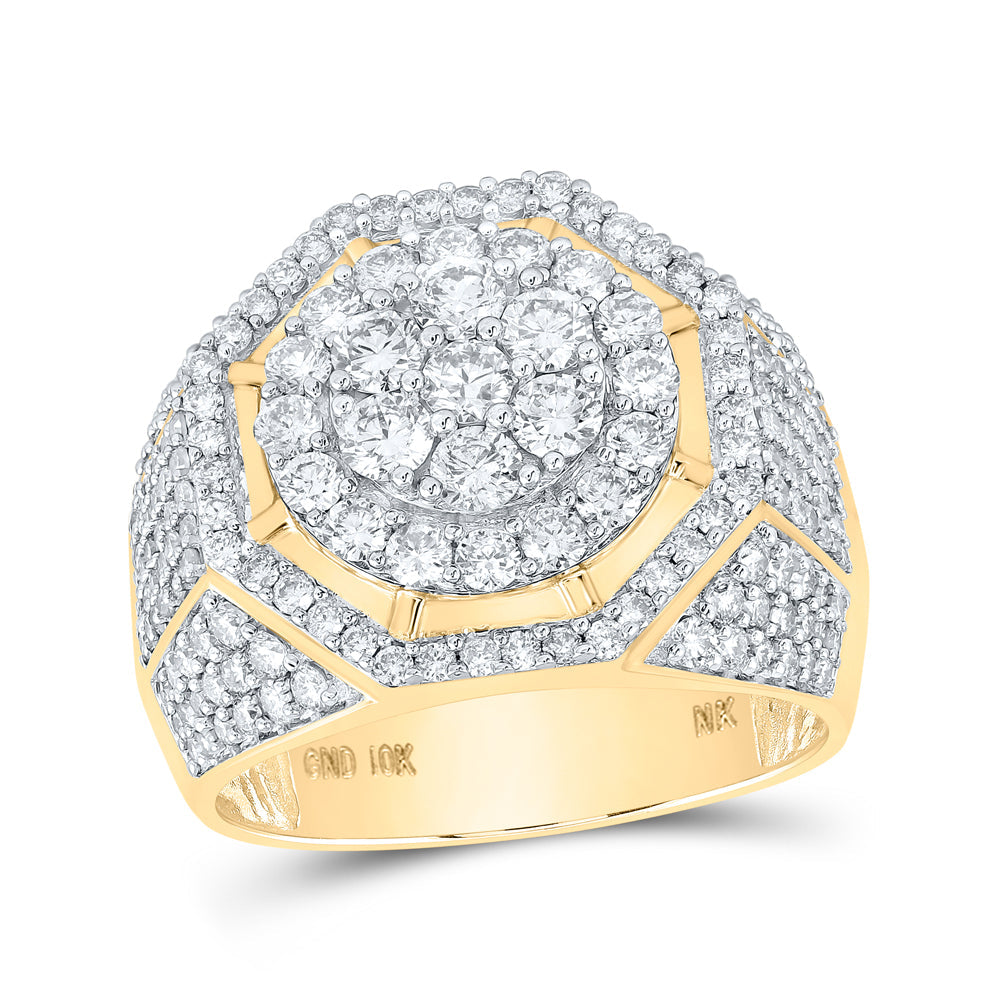 2 7/8CTW-NAT DIA NK MENS RING 10 Daisy Joyeria