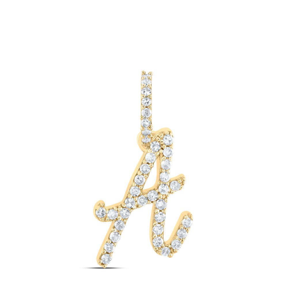 1/6CTW-NAT DIA NK INITIAL "A" PENDANT Daisy Joyeria