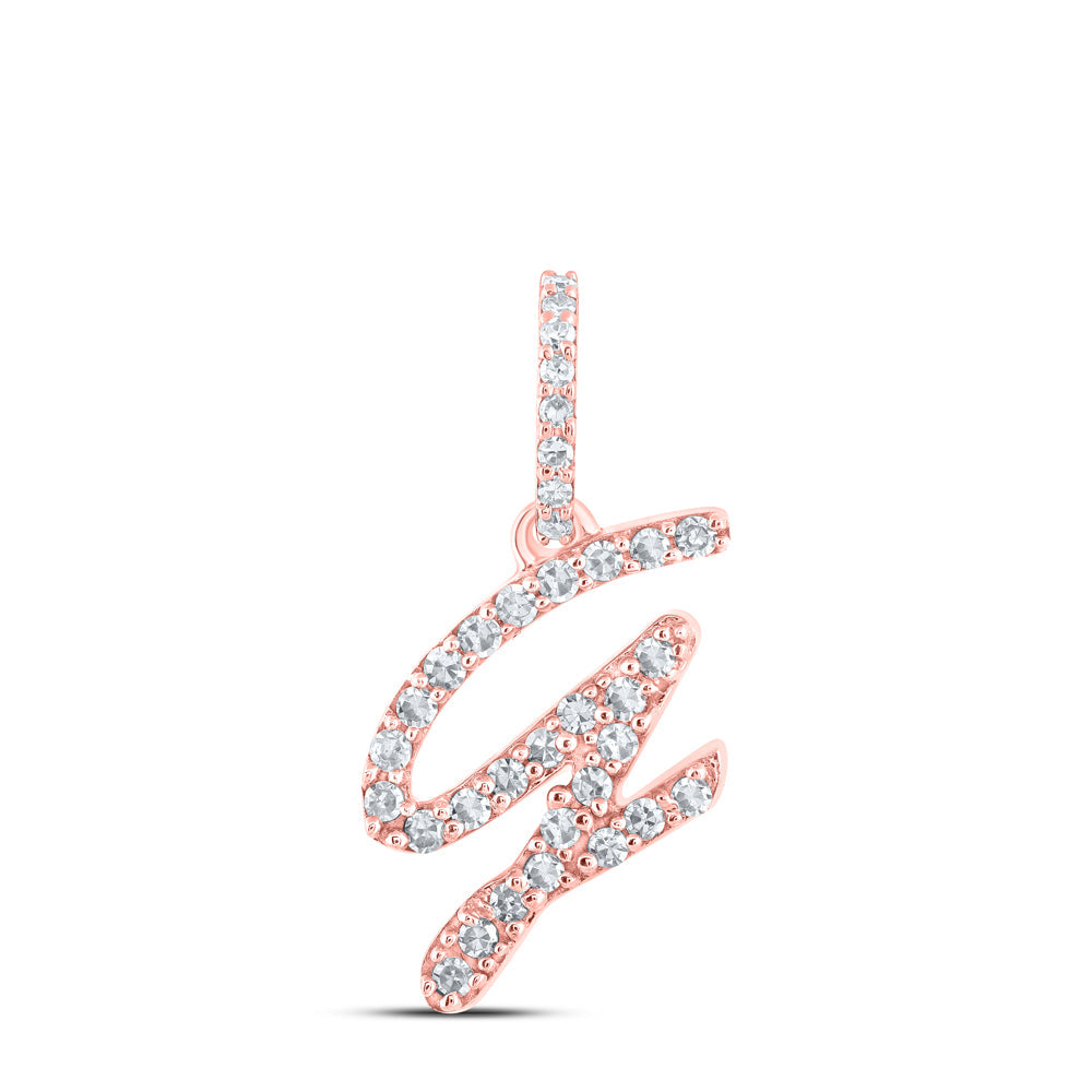 1/8CTW-NAT DIA NK INITIAL "G" PENDANT Daisy Joyeria