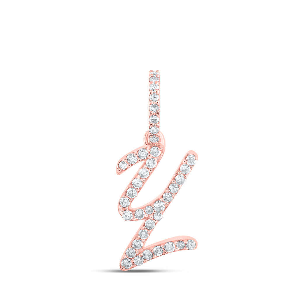 1/8CTW-NAT DIA NK INITIAL "Y" PENDANT Daisy Joyeria