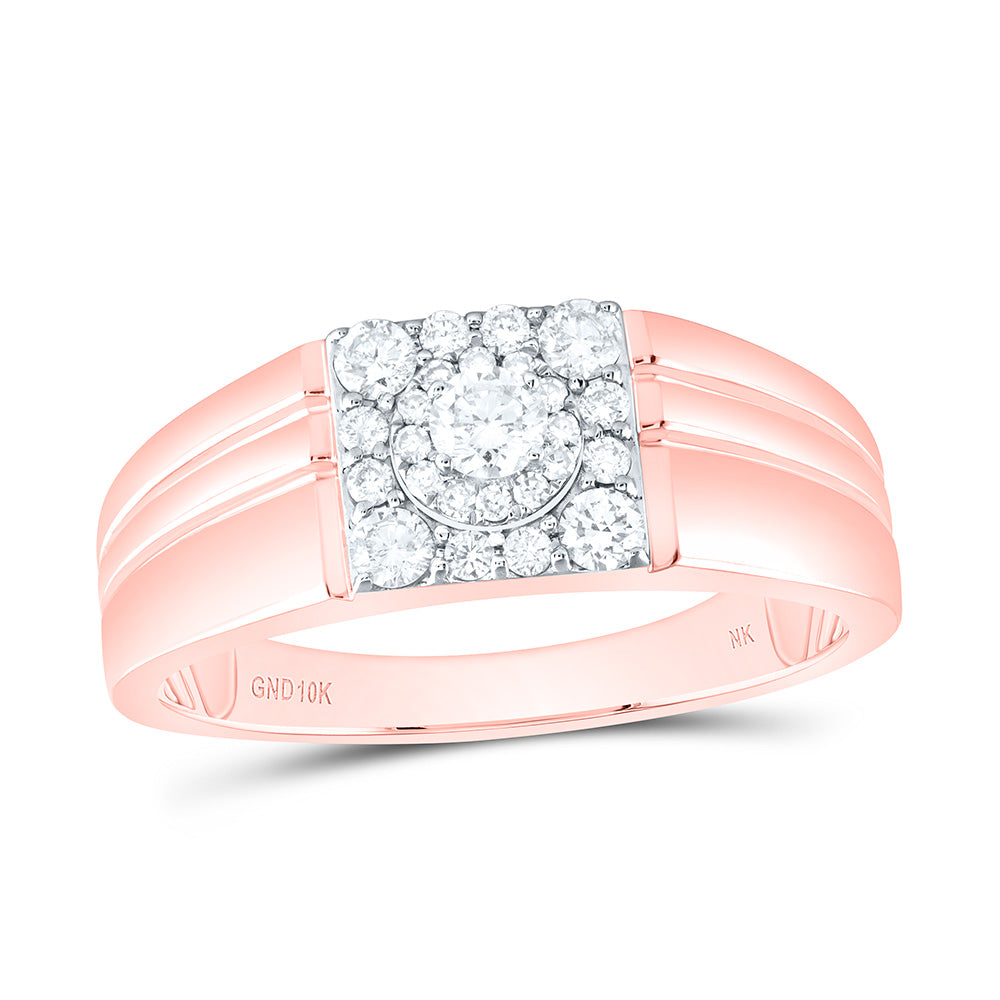 1/2CTW-NAT DIA NK MENS RING 10 Daisy Joyeria