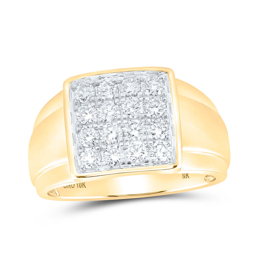 1CTW-NAT DIA NK MENS RING 10 Daisy Joyeria