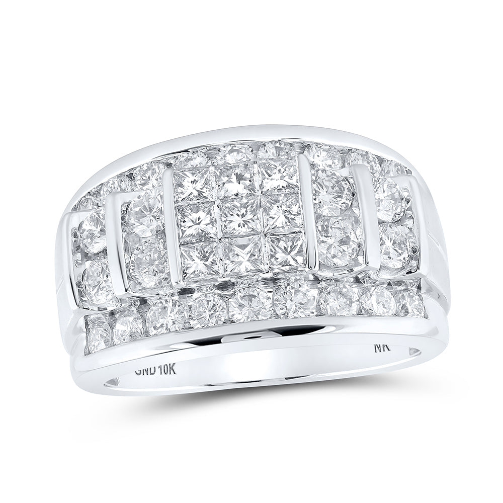 3CTW-NAT DIA NK MENS BAND 10 Daisy Joyeria