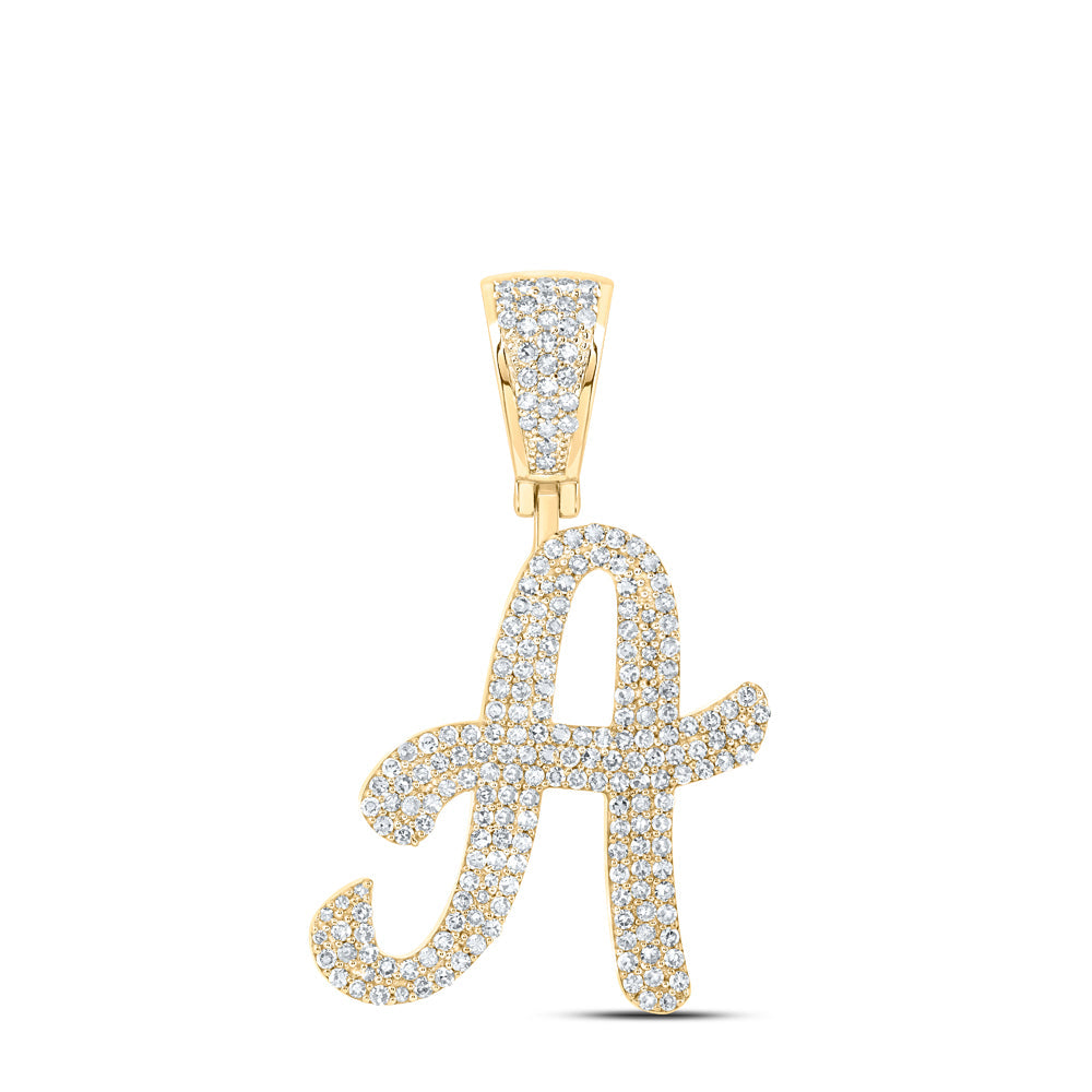 1CTW-NAT DIA NK INITIAL "A" PENDANT Daisy Joyeria