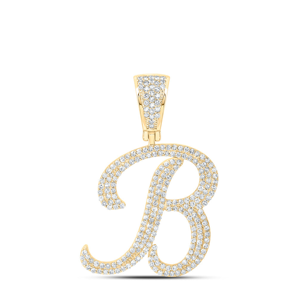 1CTW-NAT DIA NK INITIAL "B" PENDANT Daisy Joyeria