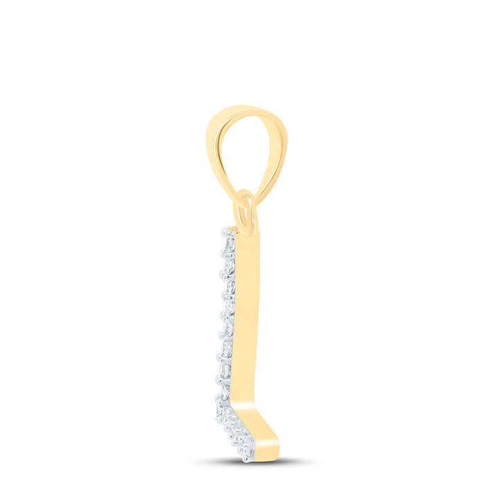 1/20CTW-NAT DIA NK INITIAL "L" PENDANT Daisy Joyeria