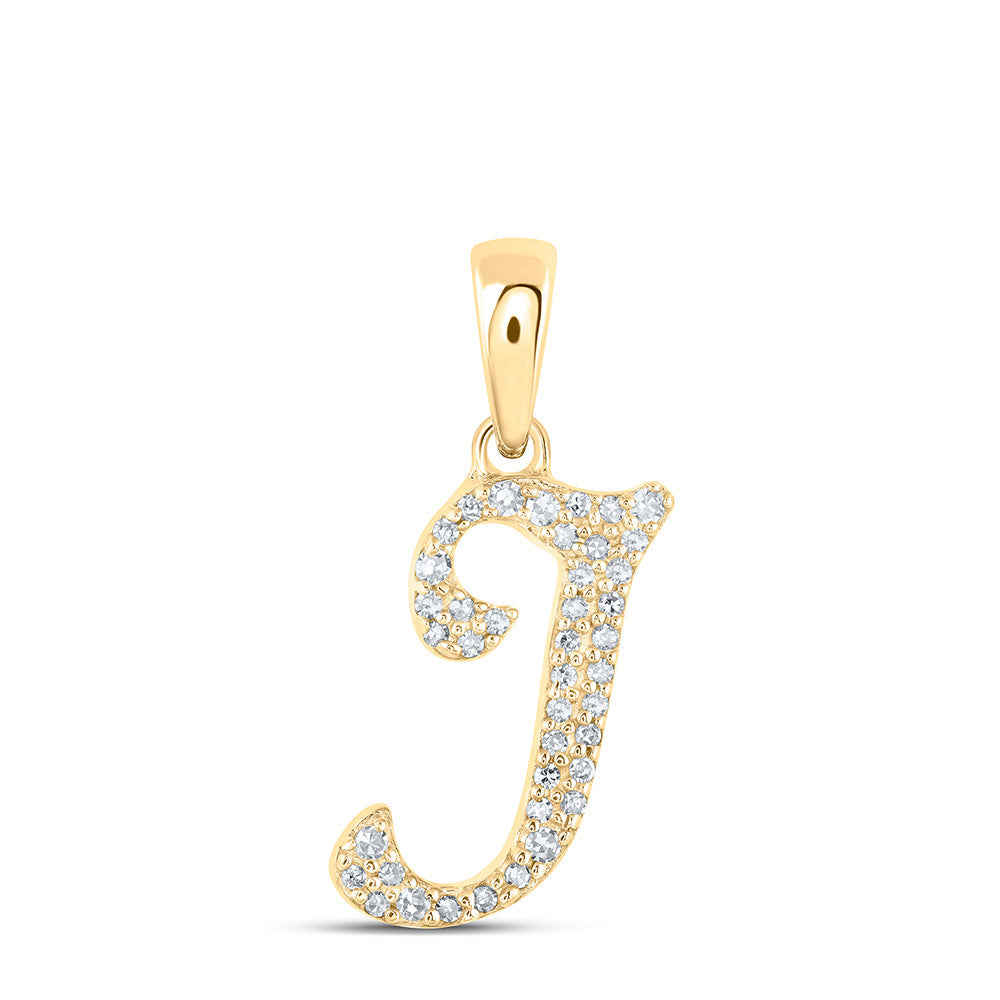 1/8CTW-NAT DIA NK INITIAL "I" PENDANT Daisy Joyeria