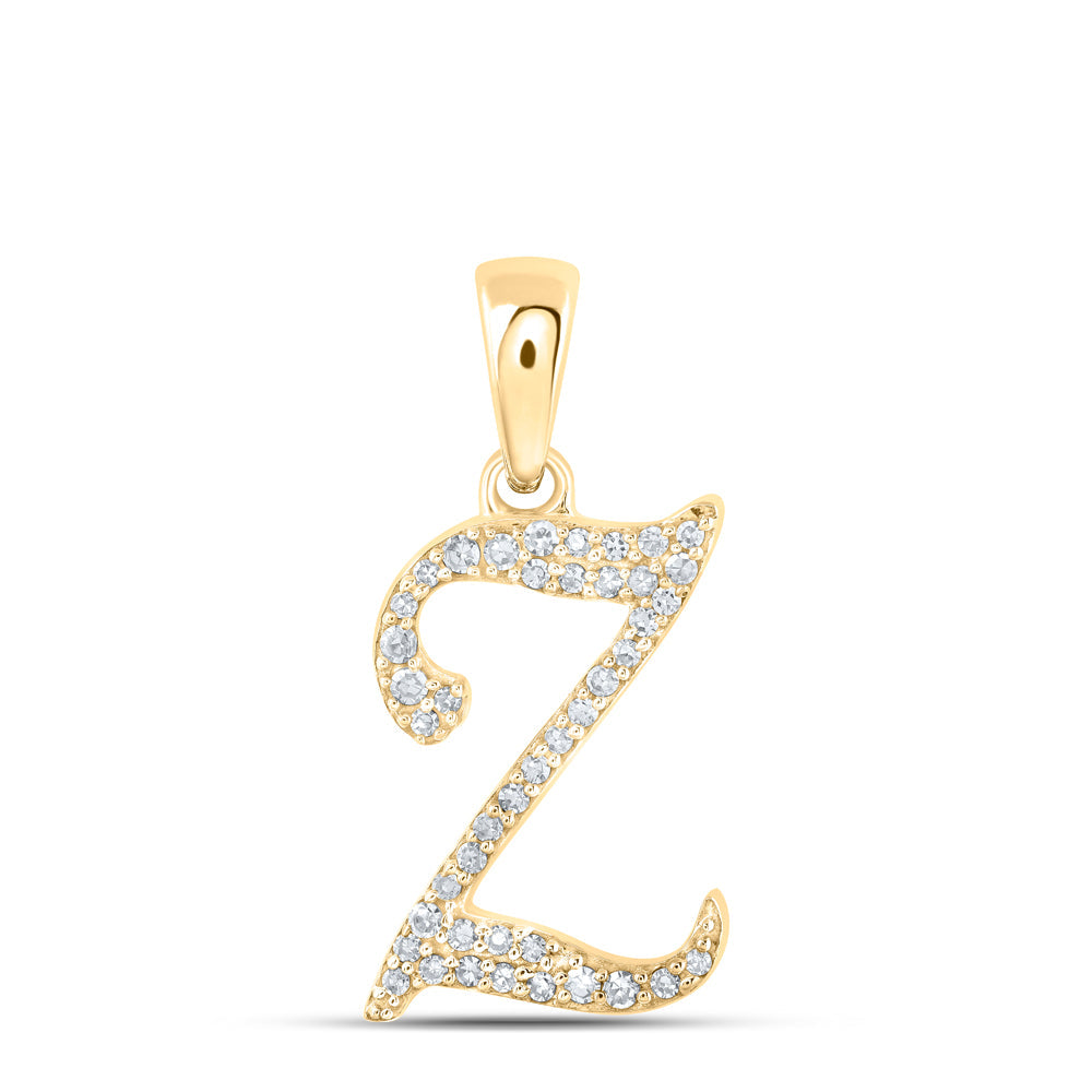 1/10CTW-NAT DIA NK INITIAL "Z" PENDANT Daisy Joyeria