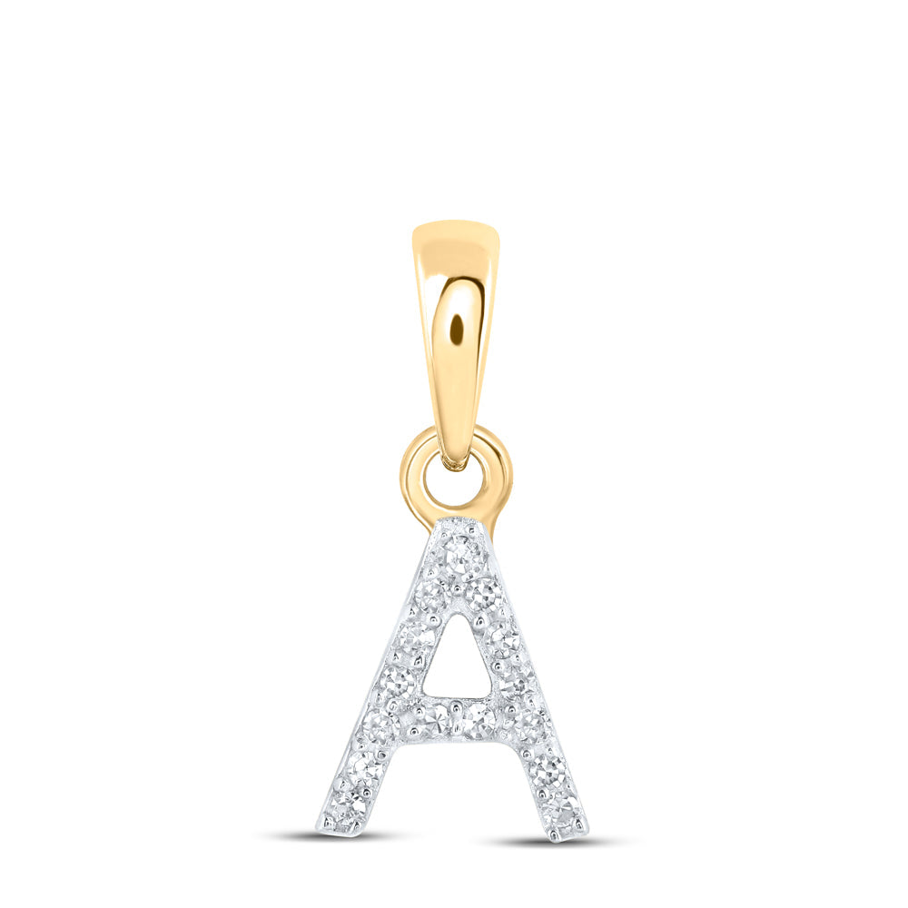 0.03CTW-NAT DIA NK INITIAL "A" PENDANT Daisy Joyeria