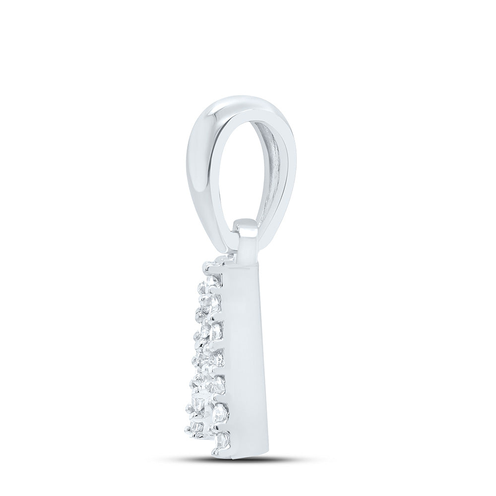 0.03CTW-NAT DIA NK INITIAL "A" PENDANT Daisy Joyeria