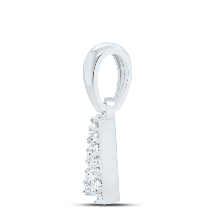 0.03CTW-NAT DIA NK INITIAL "A" PENDANT Daisy Joyeria