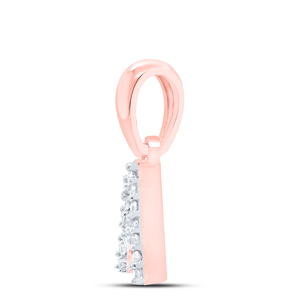 0.03CTW-NAT DIA NK INITIAL "A" PENDANT Daisy Joyeria