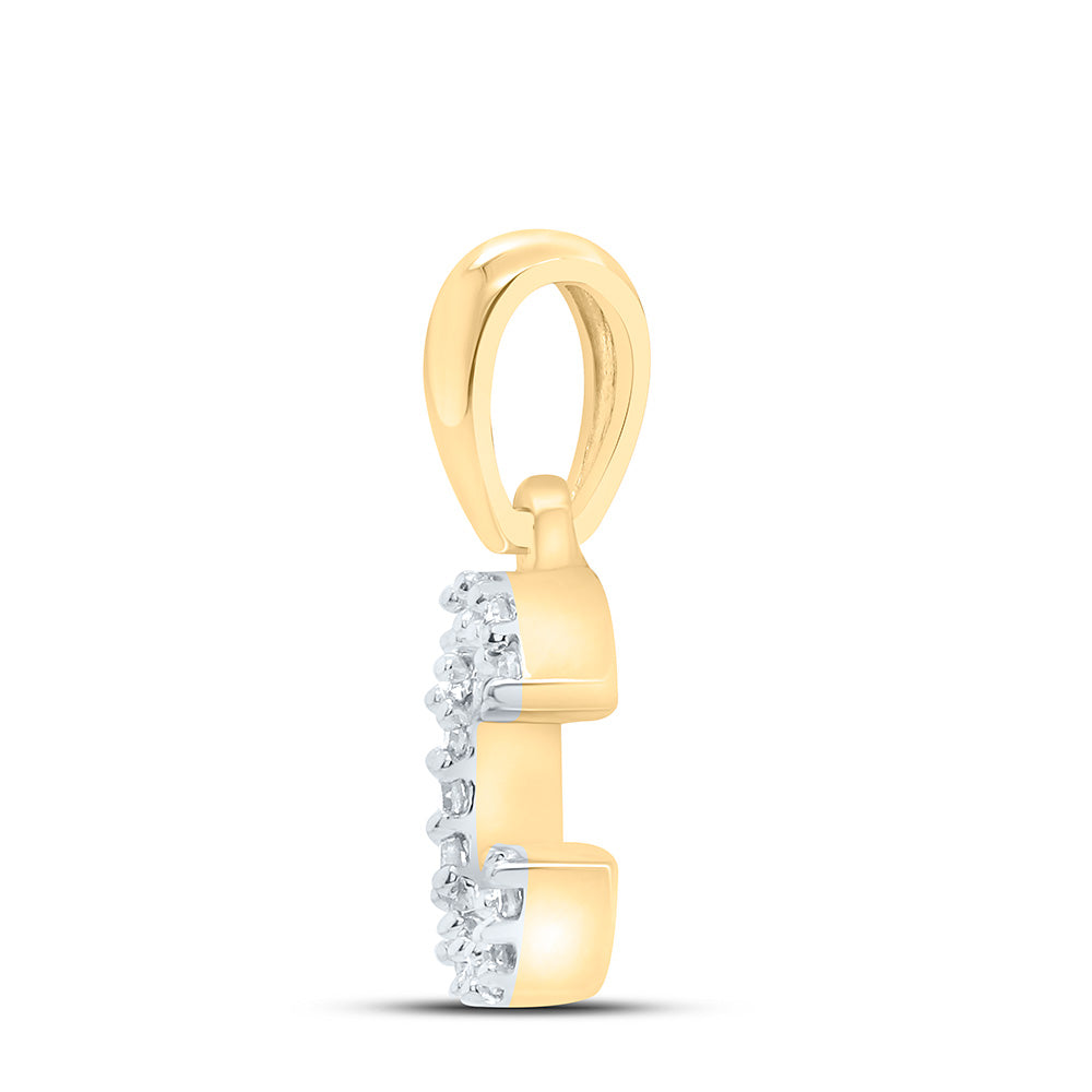 0.03CTW-NAT DIA NK INITIAL "C" PENDANT Daisy Joyeria
