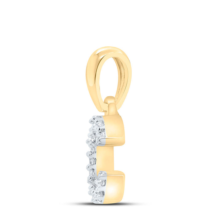 0.03CTW-NAT DIA NK INITIAL "C" PENDANT Daisy Joyeria