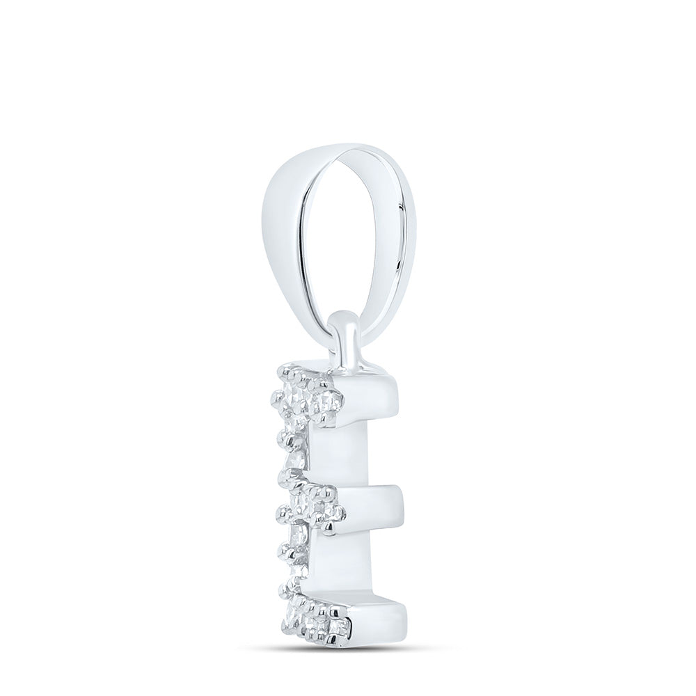 1/20CTW-NAT DIA NK INITIAL "E" PENDANT Daisy Joyeria