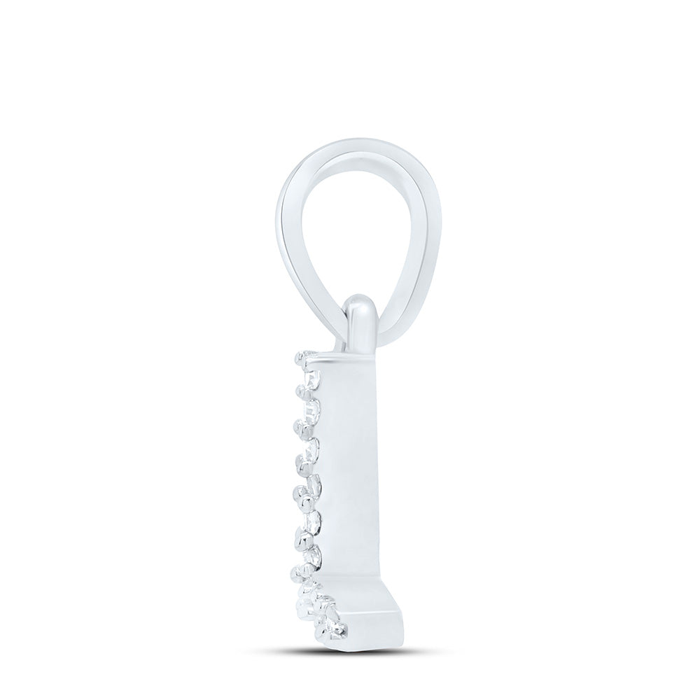 0.02CTW-NAT DIA NK INITIAL "L" PENDANT Daisy Joyeria