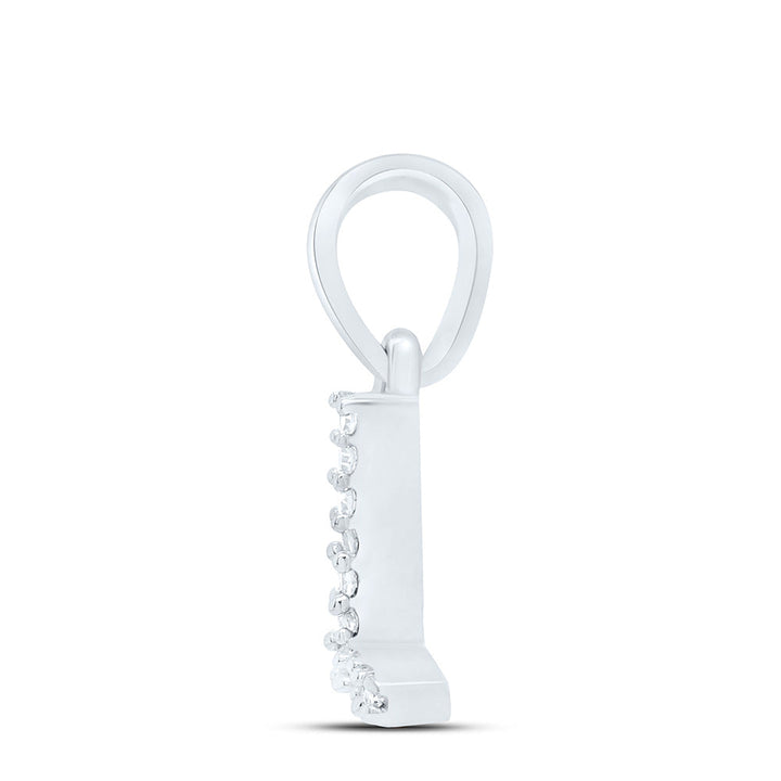 0.02CTW-NAT DIA NK INITIAL "L" PENDANT Daisy Joyeria
