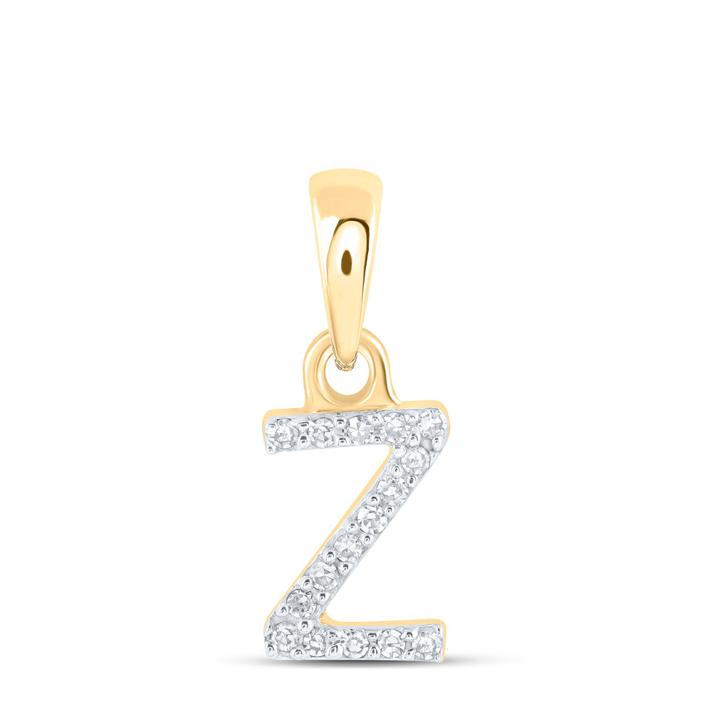 0.03CTW-NAT DIA NK INITIAL "Z" PENDANT Daisy Joyeria