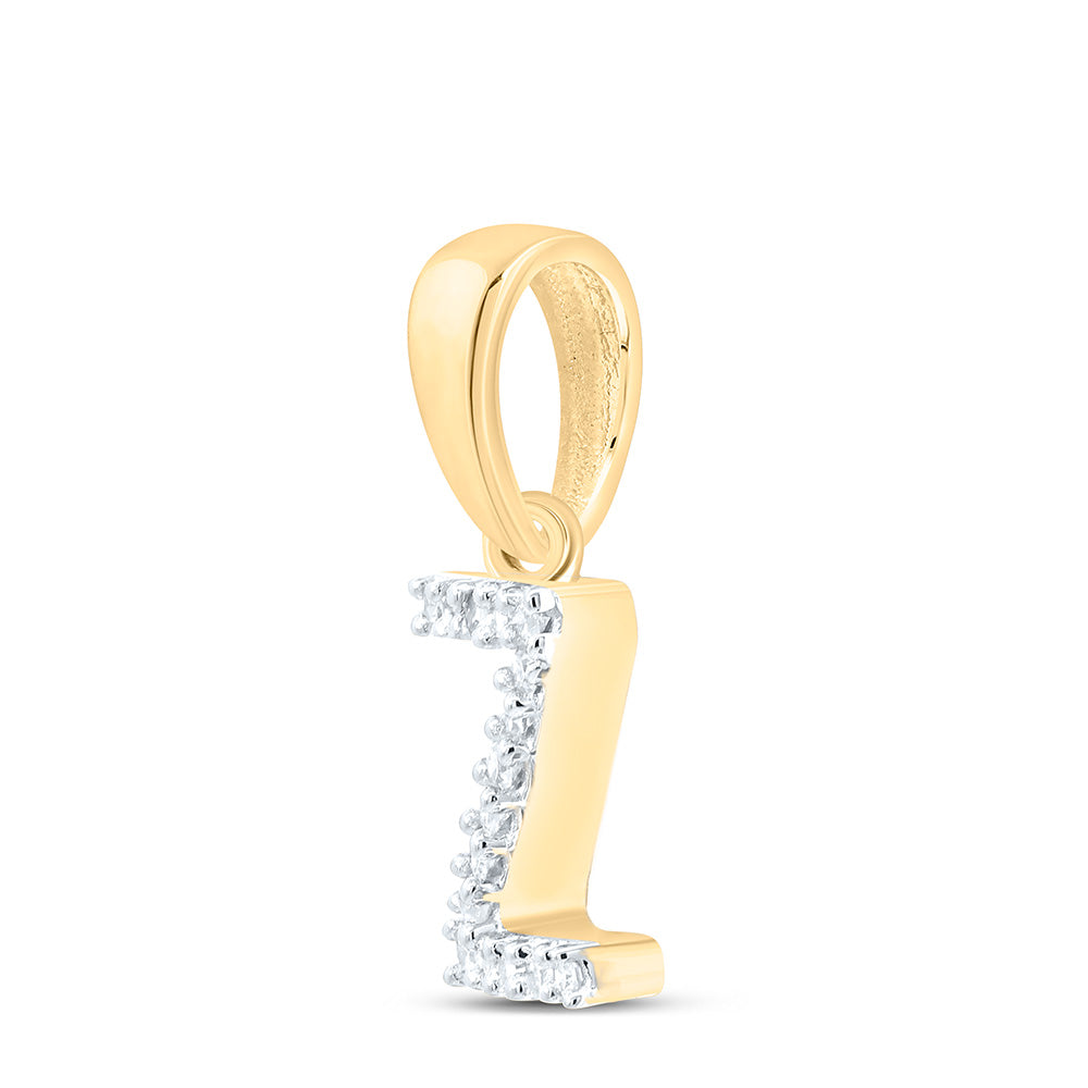 0.03CTW-NAT DIA NK INITIAL "Z" PENDANT Daisy Joyeria