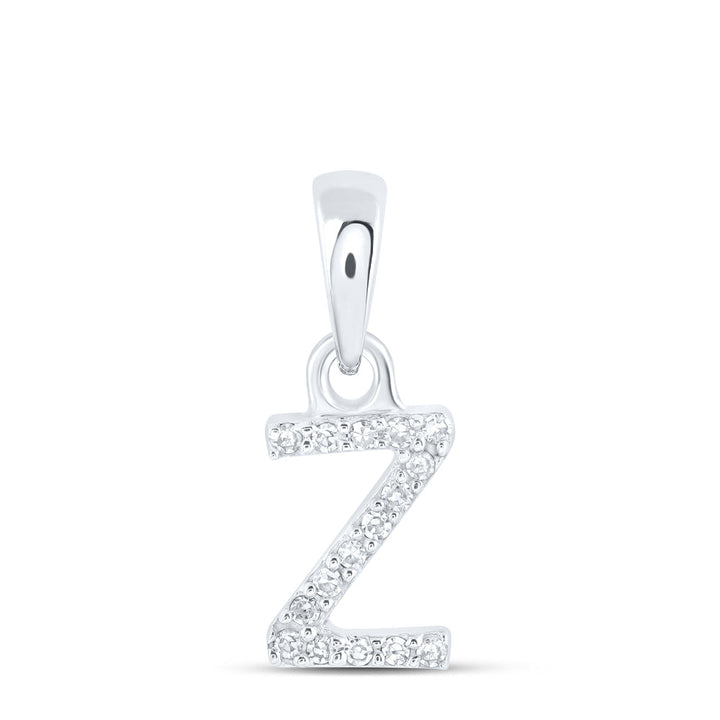 0.03CTW-NAT DIA NK INITIAL "Z" PENDANT Daisy Joyeria
