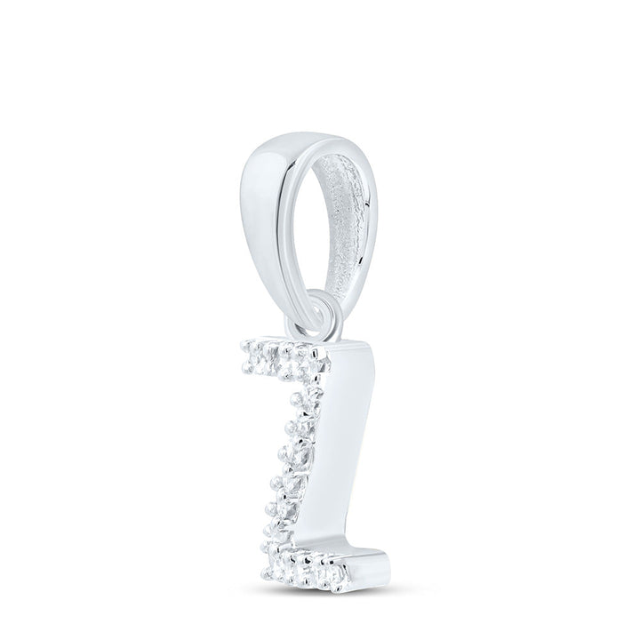 0.03CTW-NAT DIA NK INITIAL "Z" PENDANT Daisy Joyeria