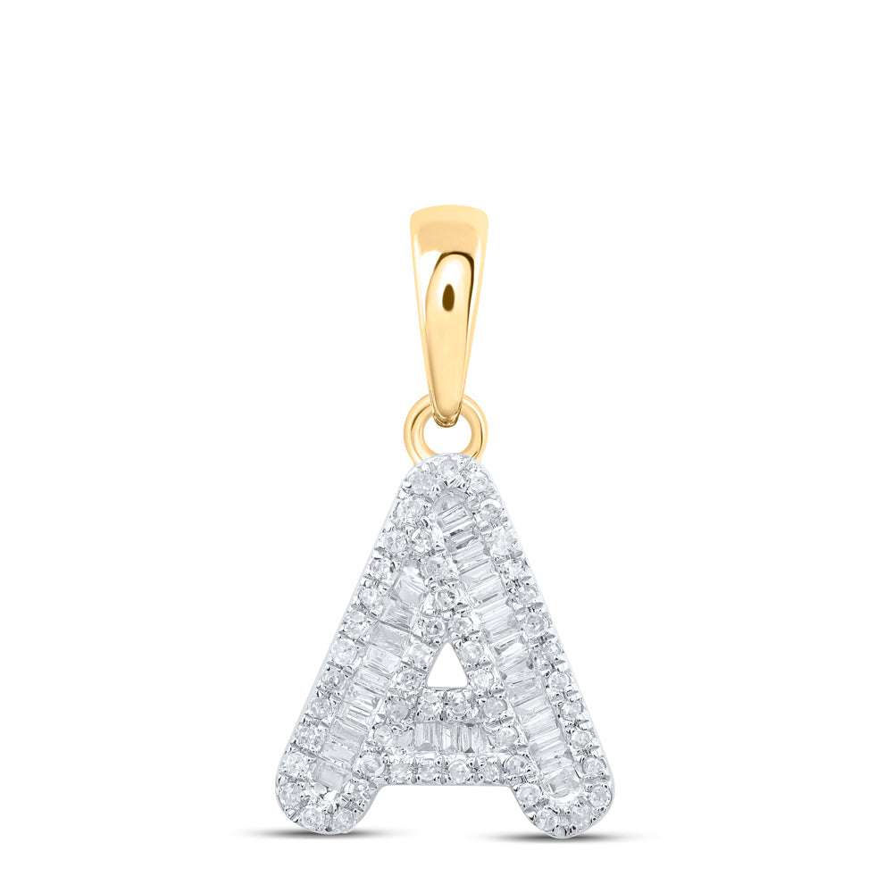 1/3CTW-NAT DIA P1 INITIAL "A" PENDANT Daisy Joyeria