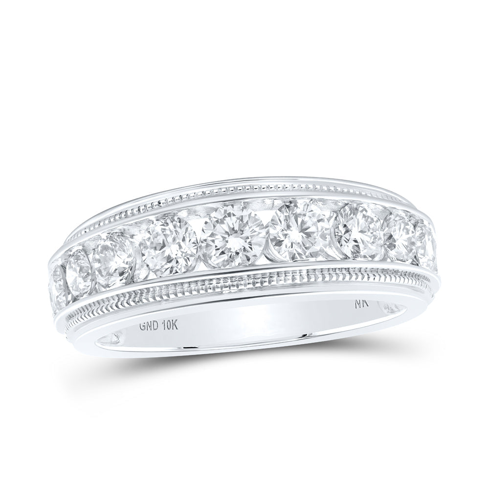 2CTW-NAT DIA NK MENS RING 10 Daisy Joyeria
