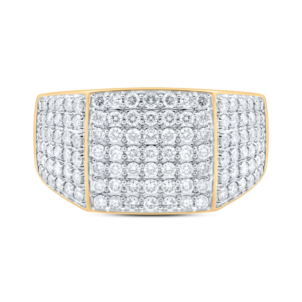 1 1/2CTW-NAT DIA NK MENS RING 10 Daisy Joyeria