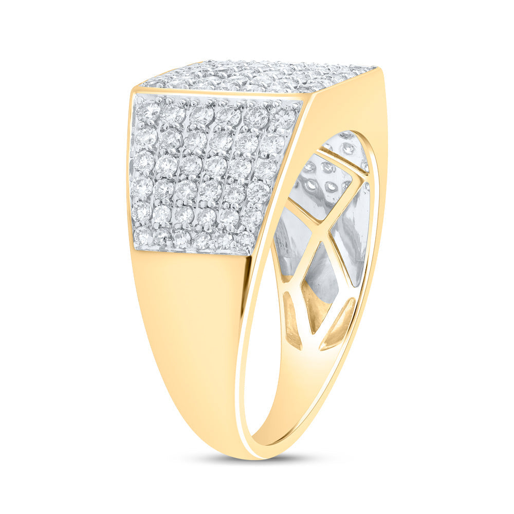 1 1/2CTW-NAT DIA NK MENS RING 10 Daisy Joyeria