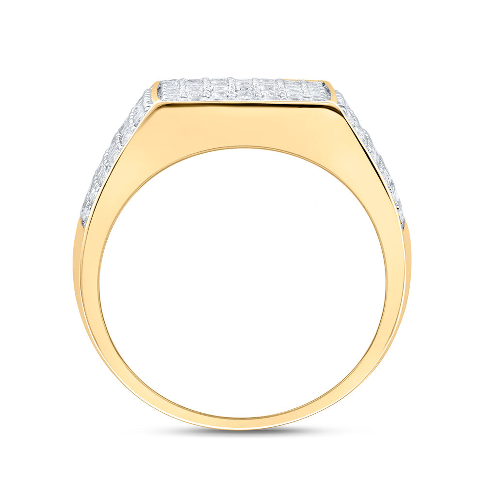 1 1/2CTW-NAT DIA NK MENS RING 10 Daisy Joyeria