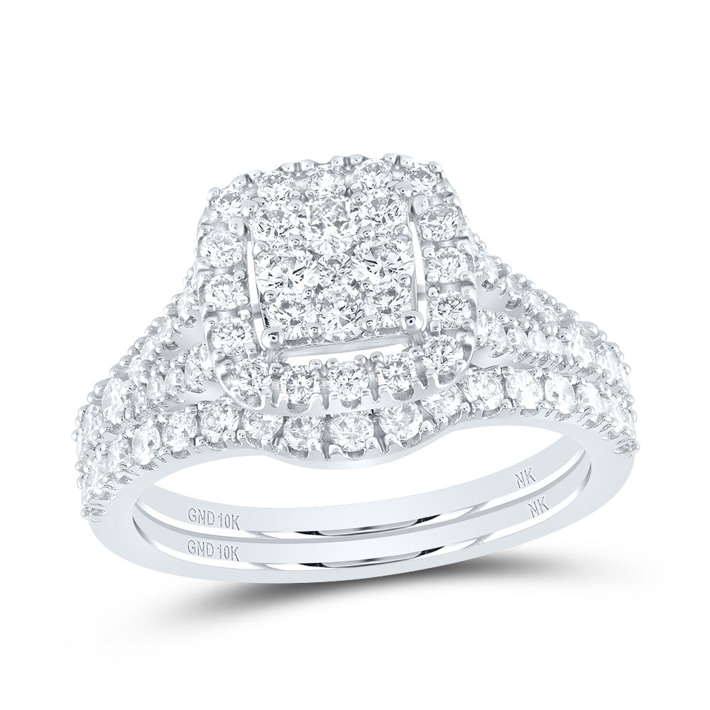 1 1/4CTW-NAT DIA NK BRIDAL SET 7 Daisy Joyeria